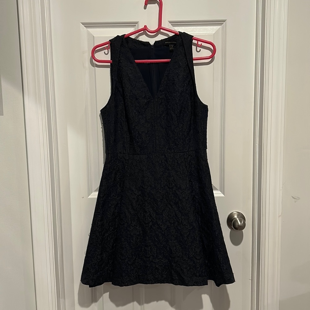 Black and Navy laced dress